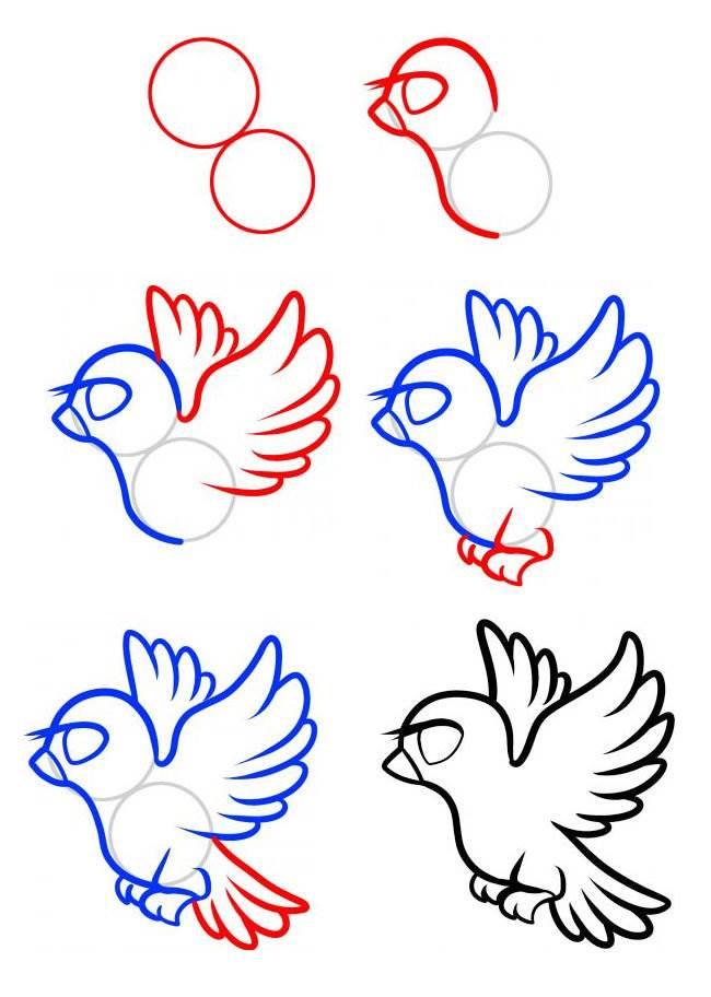 白鸽简笔画 白鸽简笔画飞翔