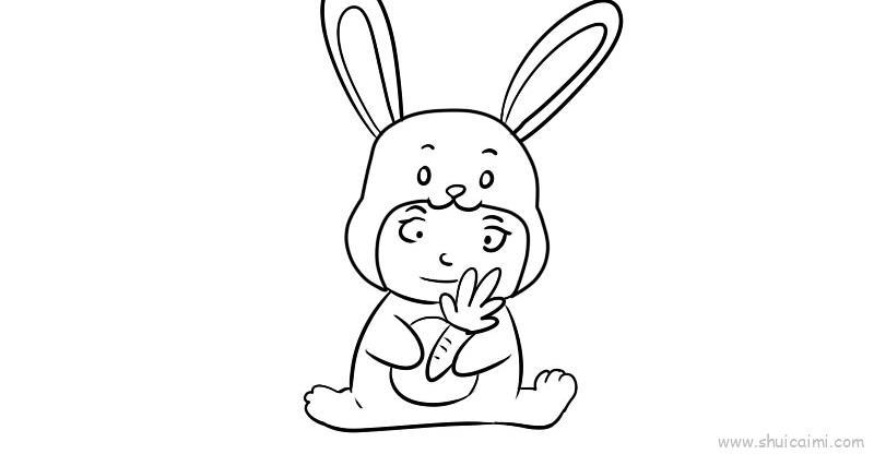 可爱兔儿童画怎么画 可爱兔简笔画画法