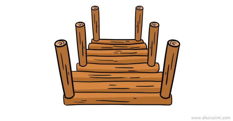 木桥教程儿童画怎么画 木桥教程简笔画步骤