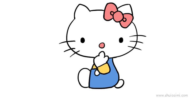 Kt猫儿童画怎么画 Kt猫简笔画顺序