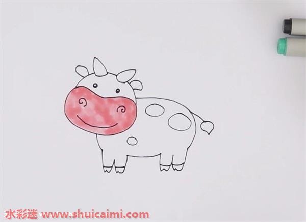 奶牛怎么画 奶牛简笔画彩色