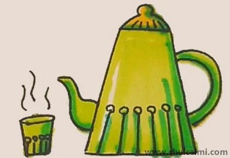 电热水壶儿童简笔画