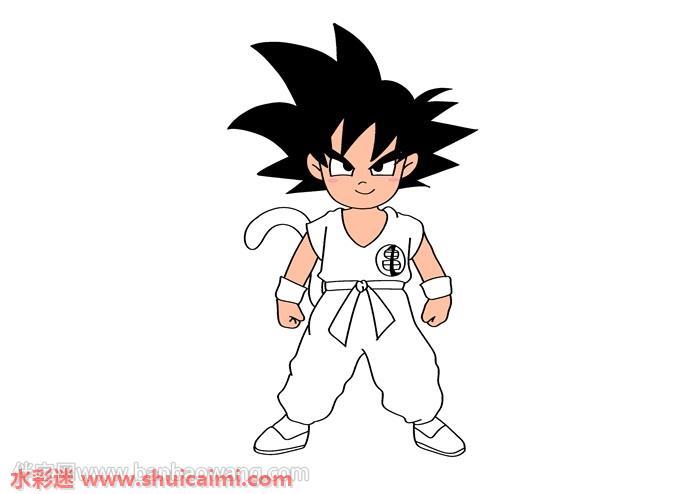七龙珠孙悟空怎么画 七龙珠孙悟空简笔画图片大全