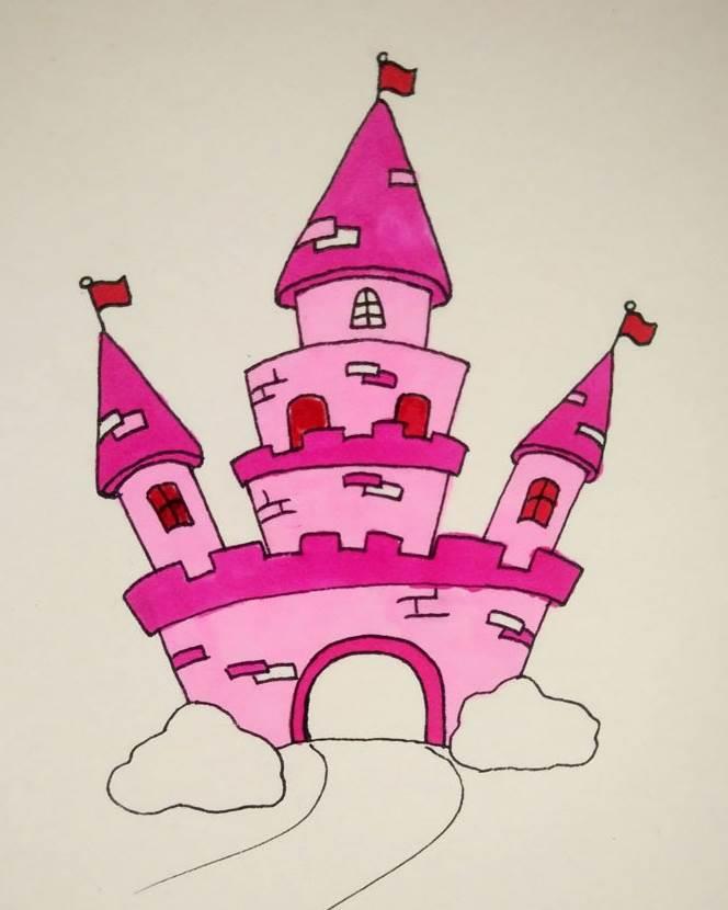 简笔画城堡 简笔画城堡怎么画