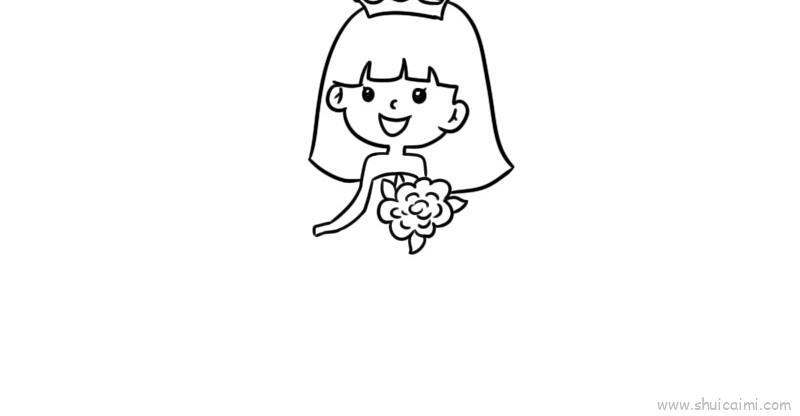 新娘婚纱教程儿童画怎么画 新娘婚纱教程简笔画简单又好看