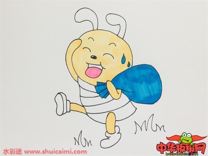 蚂蚁搬家怎么画 蚂蚁搬家简笔画简单又漂亮彩色