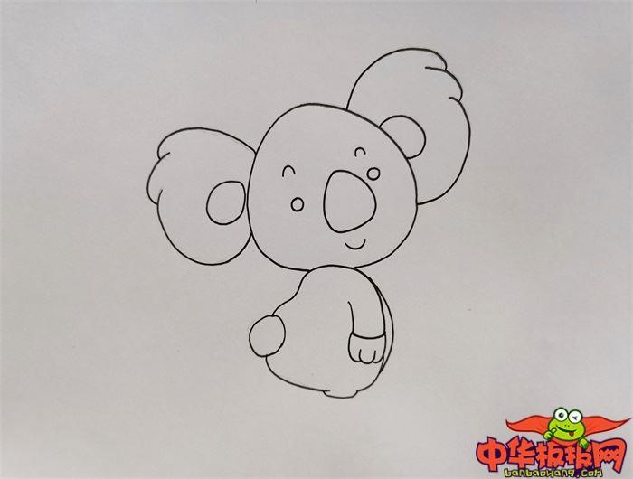 萌萌考拉彩色怎么画 萌萌考拉彩色简笔画图片带颜色