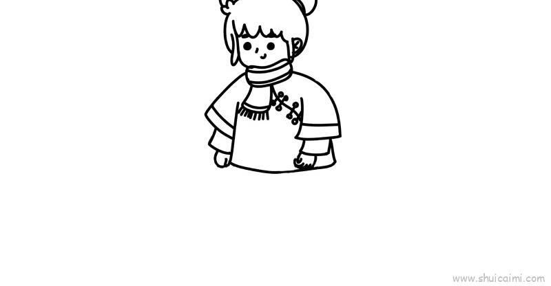 过年走亲戚儿童画怎么画 过年走亲戚简笔画简单