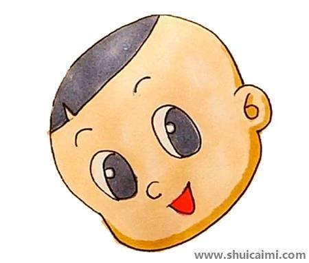 大头儿子儿童简笔画