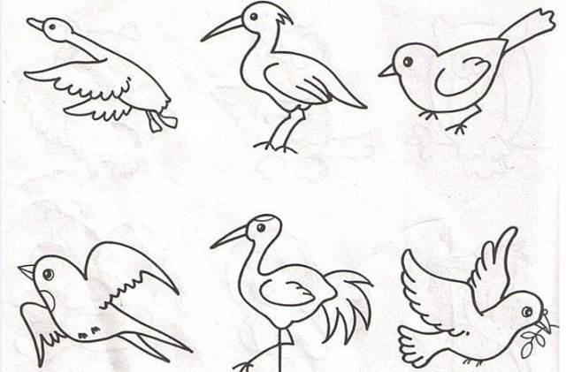 麻雀简笔画 麻雀简笔画带颜色