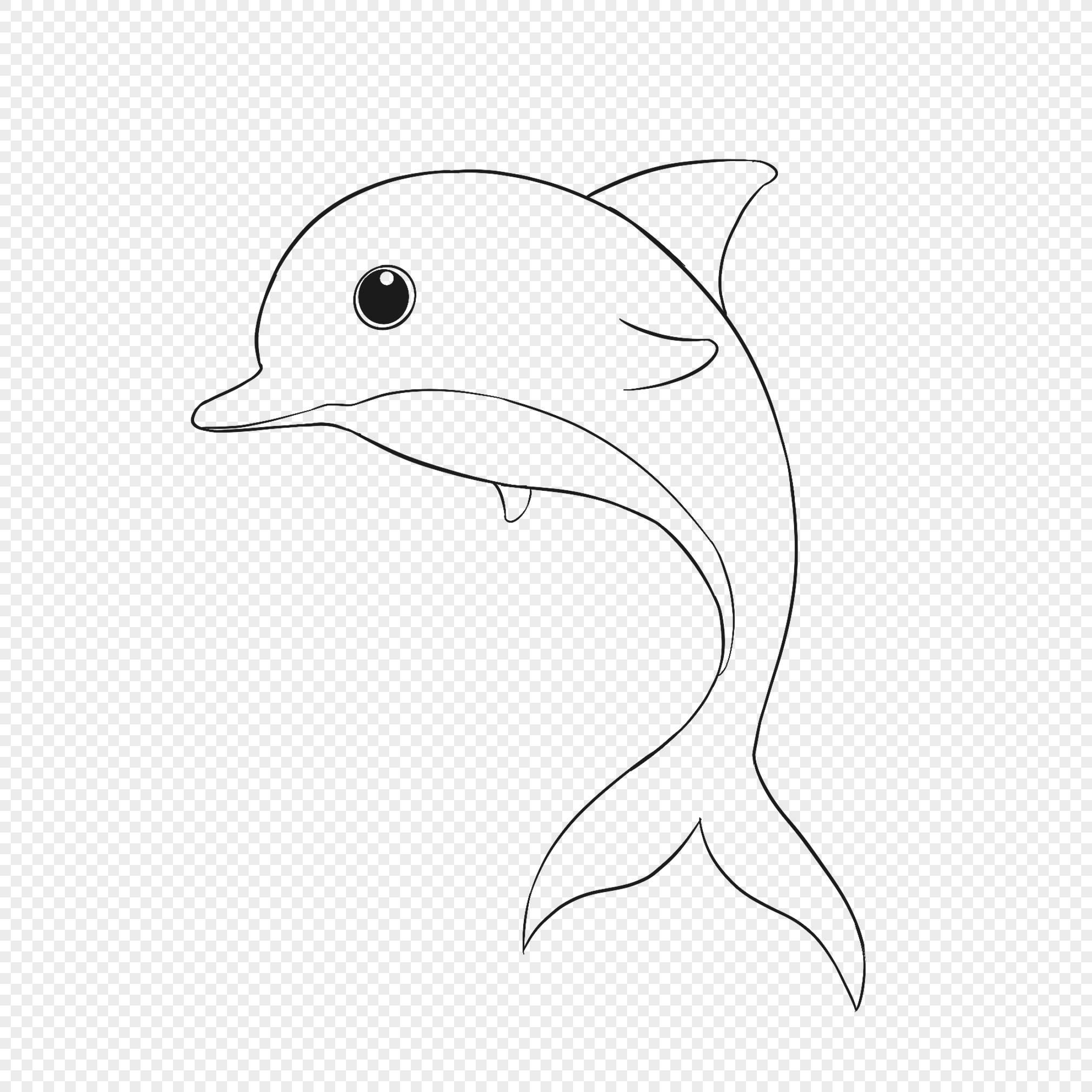 海豚简笔画 海豚简笔画简单