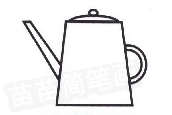 洒水壶简笔画 洒水壶简笔画浇水