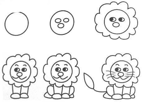 狮子的简笔画 狮子的简笔画简单霸气