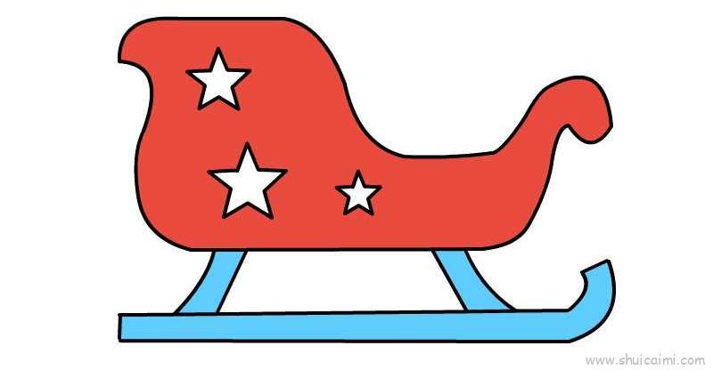 雪橇儿童画怎么画 雪橇简笔画画法