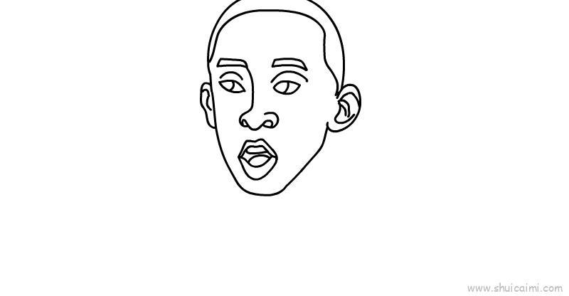 科比儿童画怎么画 科比简笔画简单又好看