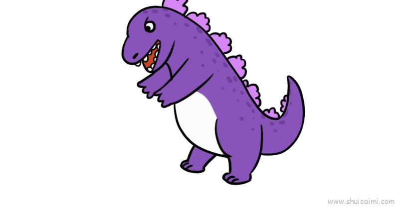哥斯拉儿童画怎么画 哥斯拉简笔画简单
