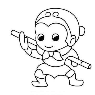 孙悟空的简笔画 孙悟空的简笔画简单