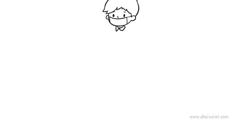 医生戴口罩儿童画怎么画 医生戴口罩简笔画顺序