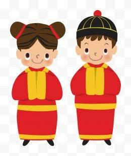 中国娃娃拜年简笔画图片 中国娃娃简笔画拜年