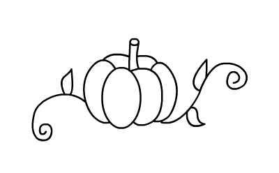 南瓜的画法简笔画图片-南瓜简笔画步骤图解