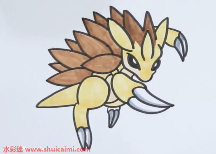 穿山王怎么画 穿山王简笔画漂亮