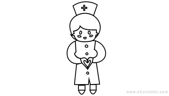 护士简笔画怎么画 护士简笔画图片大全