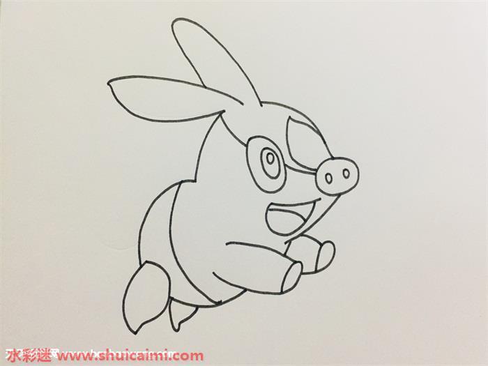 暖暖猪怎么画 暖暖猪简笔画简单好看