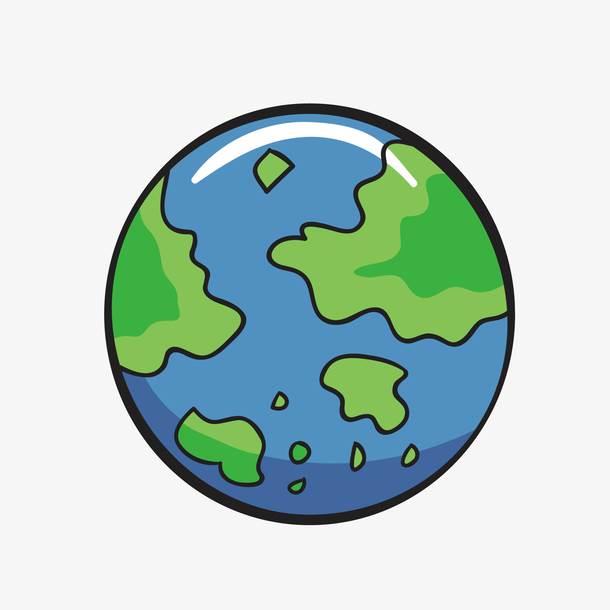 地球的简笔画图片大全 地球的简笔画图片带颜色