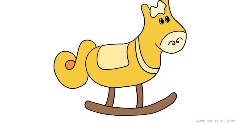 儿童节木马玩具儿童画怎么画 儿童节木马玩具简笔画图片