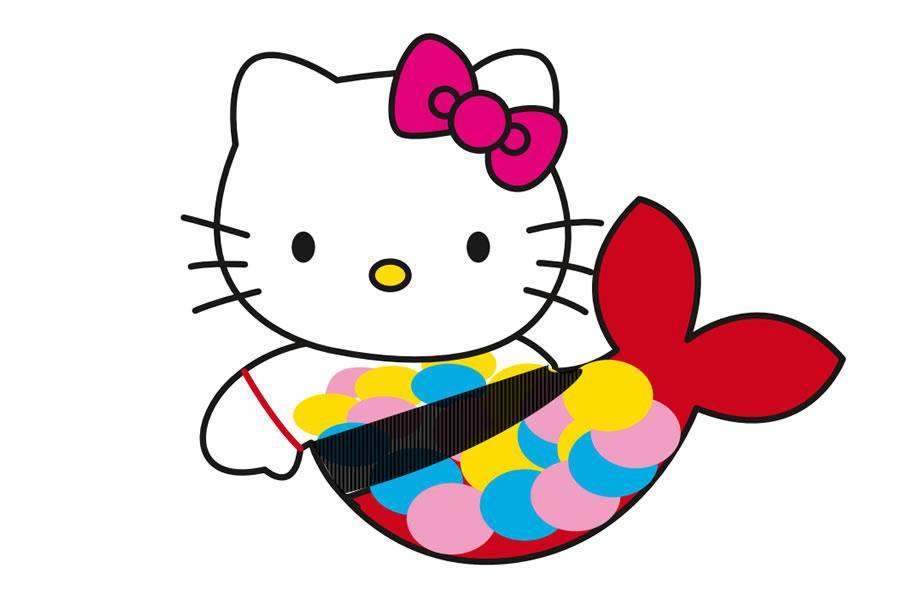 hellokitty简笔画 hellokitty简笔画带颜色