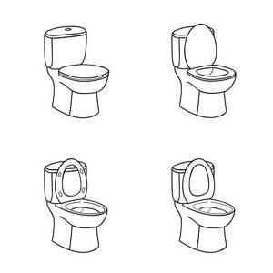 厕所简笔画 女生拉屎简笔画