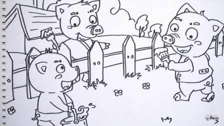 放学简笔画动物素材 放学简笔画动物图片