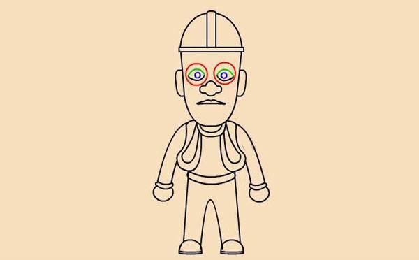 光头强简笔画 光头强简笔画彩色