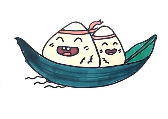 粽子简笔画图片 粽子简笔画图片可爱
