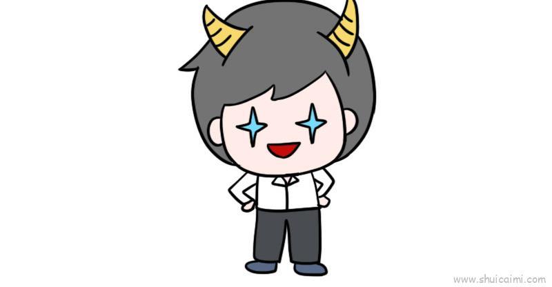 12星座魔羯座儿童画怎么画 12星座魔羯座简笔画图片大全