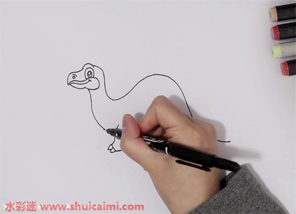 剑龙怎么画 剑龙简笔画漂亮卡通