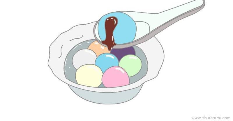 元宵汤圆儿童画怎么画 元宵汤圆简笔画好看