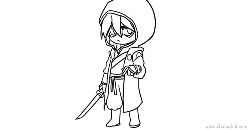 伍六七儿童画怎么画 伍六七简笔画顺序