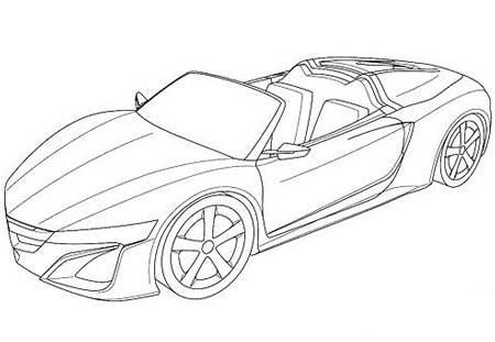 跑车简笔画 跑车简笔画儿童画