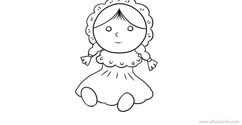 玩具娃娃儿童画怎么画 玩具娃娃简笔画画法