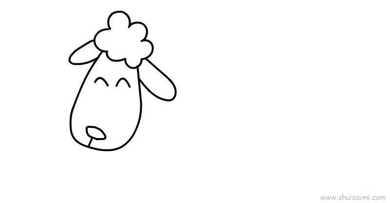 绵羊儿童画怎么画 绵羊简笔画顺序