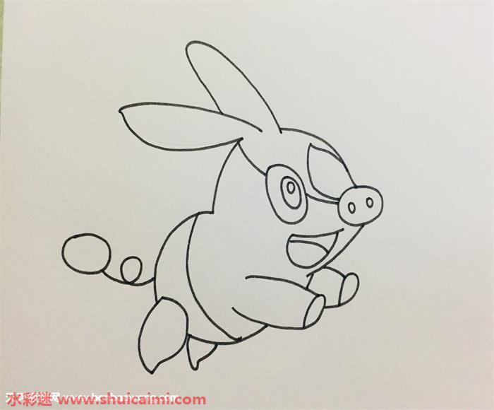 暖暖猪怎么画 暖暖猪简笔画简单好看