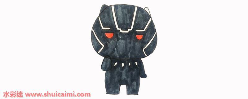 黑豹怎么画？黑豹简笔画步骤教程