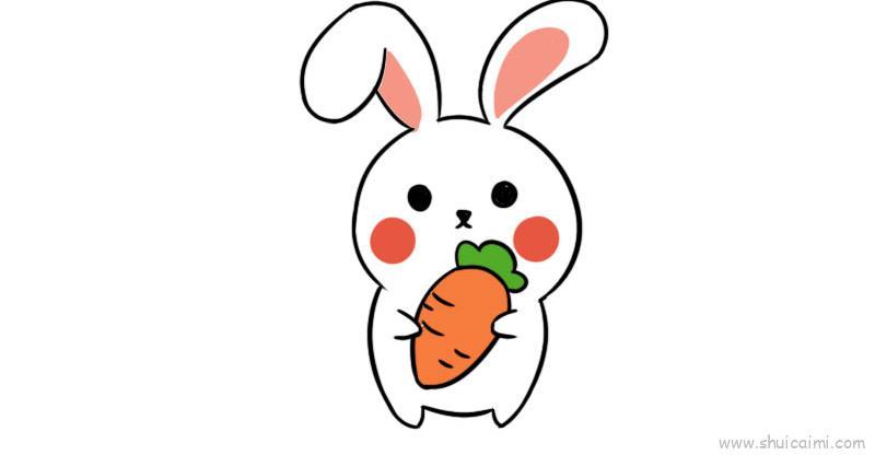 小白免儿童画怎么画 小白免简笔画好看