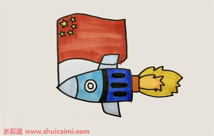 热爱党热爱祖国画怎么画 热爱党热爱祖国画简笔画步骤图