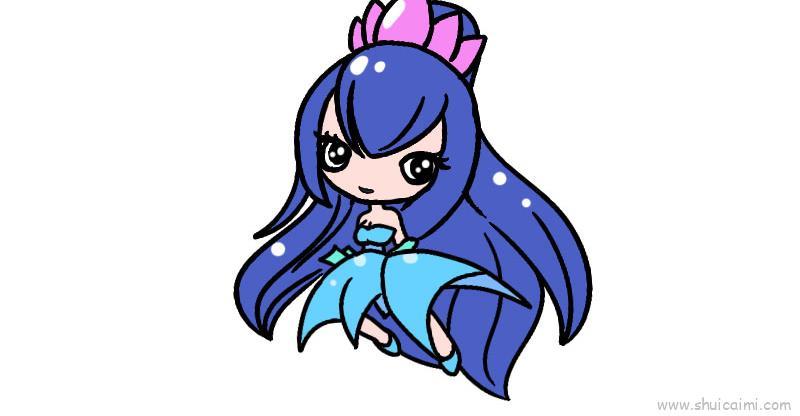 简单的叶罗丽儿童简笔画绘画步骤