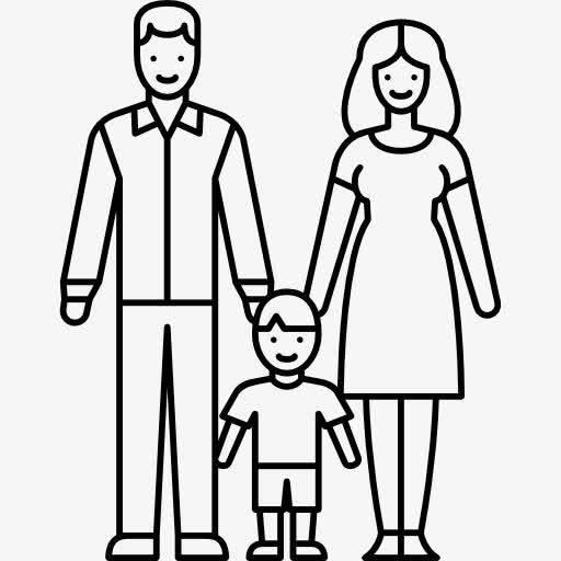 爸爸妈妈简笔画 爸爸妈妈简笔画一家人