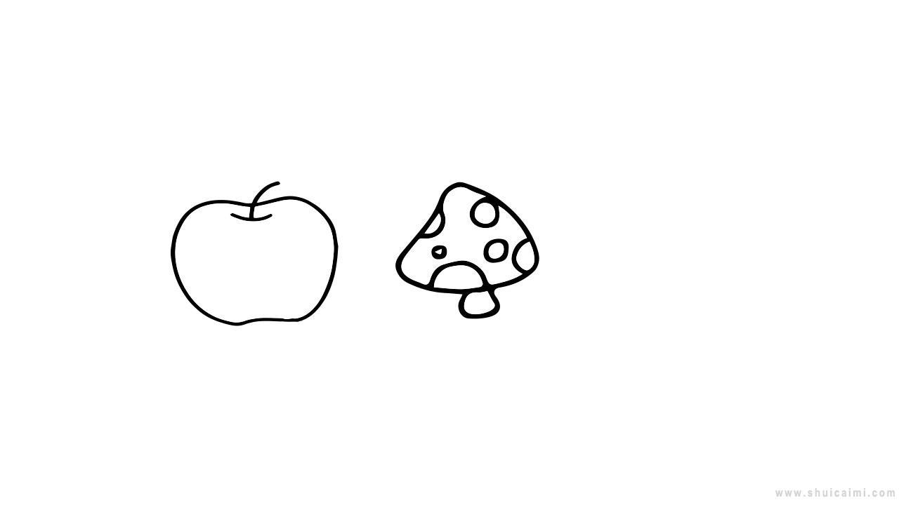 蔬菜水果简笔画怎么画 蔬菜水果简笔画步骤