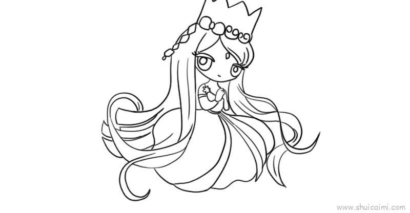 叶罗丽冰公主儿童画怎么画 叶罗丽冰公主简笔画简单又好看