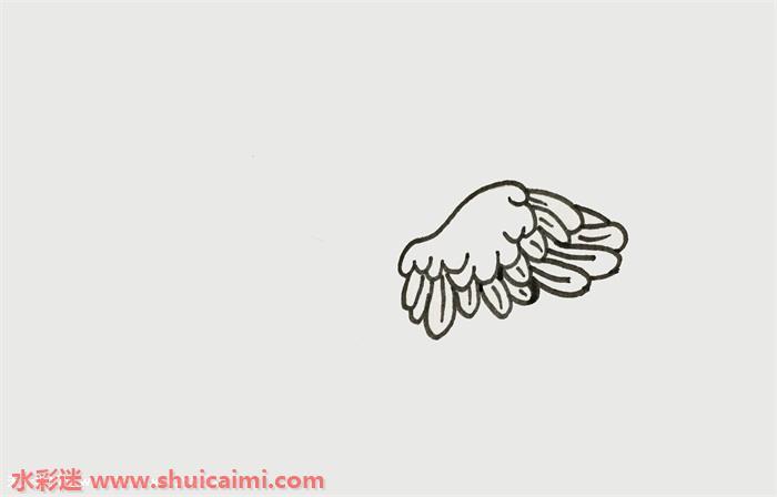 天使翅膀怎么画 天使翅膀简笔画图片带颜色